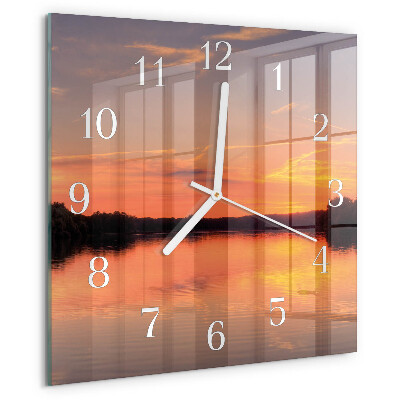 Reloj cuadrado Atardecer