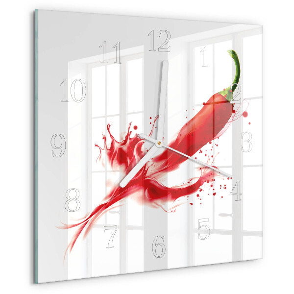 Reloj cuadrado Ají picante