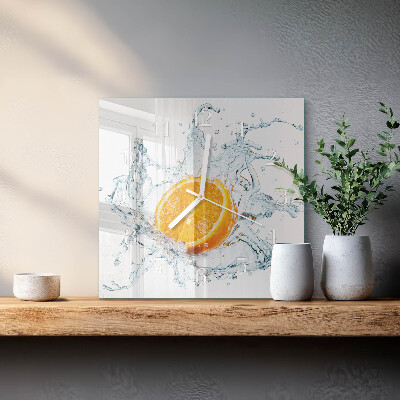 Reloj cuadrado Agua