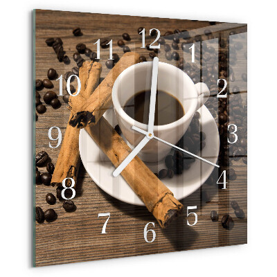 Reloj cuadrado Café con canela
