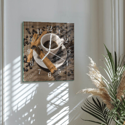 Reloj cuadrado Café con canela