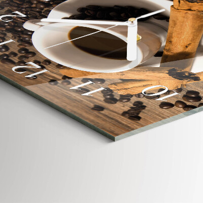 Reloj cuadrado Café con canela