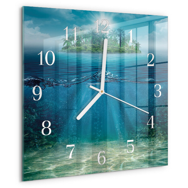 Reloj cuadrado Fondo del mar