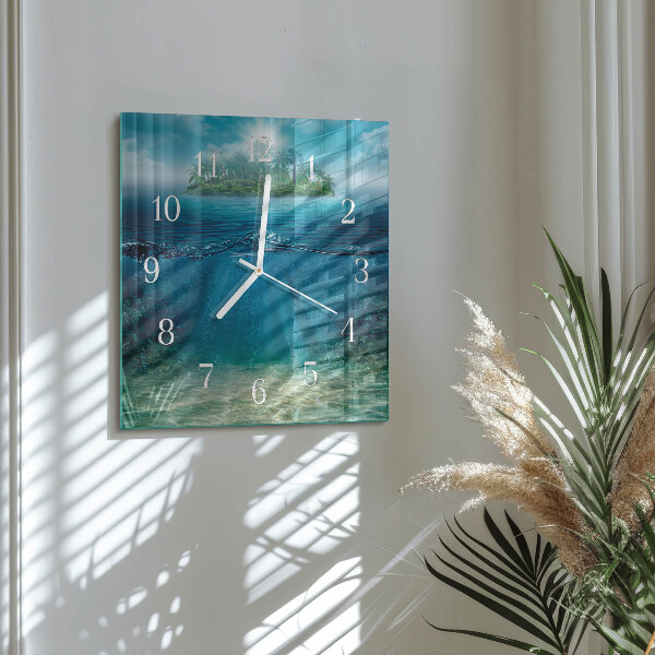 Reloj cuadrado Fondo del mar