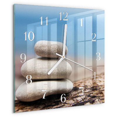 Reloj cuadrado Piedras