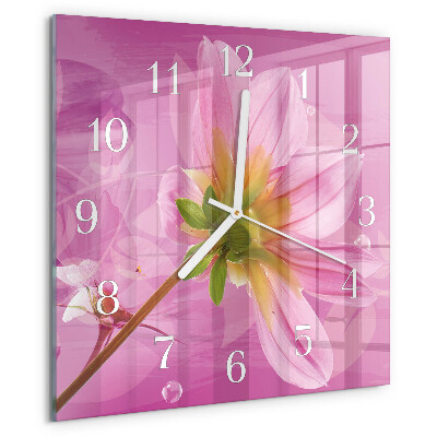 Reloj cuadrado Flor