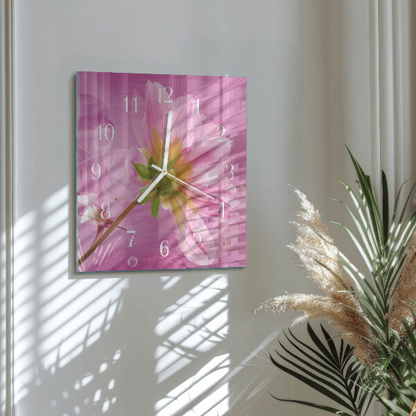 Reloj cuadrado Flor
