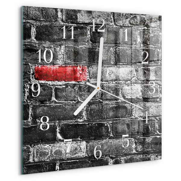 Reloj cuadrado Ladrillo