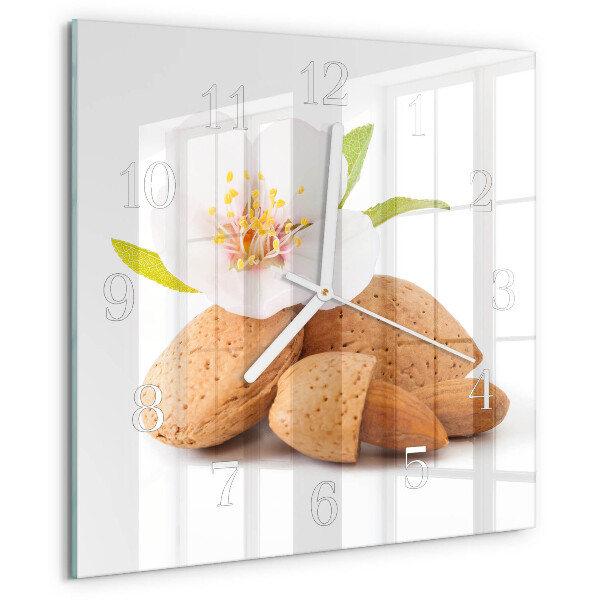 Reloj cuadrado Almendras
