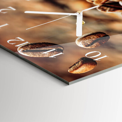 Reloj cuadrado Granos de café