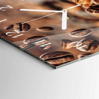 Reloj cuadrado Granos de café