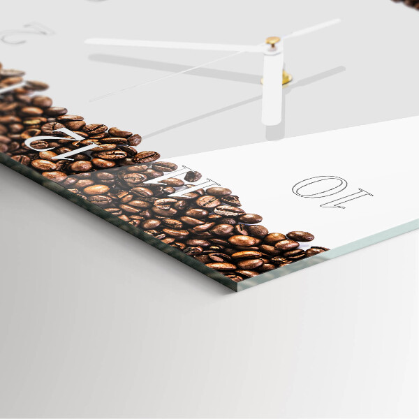 Reloj cuadrado Granos de café
