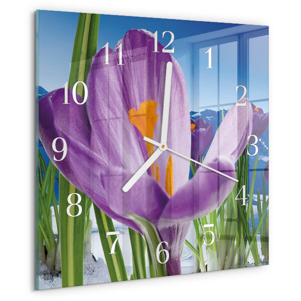 Reloj cuadrado Primavera