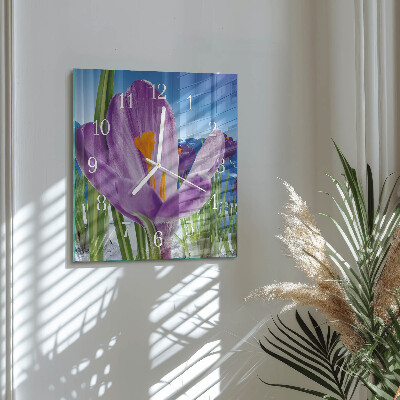 Reloj cuadrado Primavera