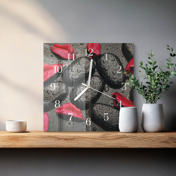 Reloj cuadrado Piedras