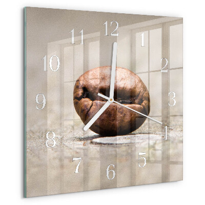 Reloj cuadrado Grano de café