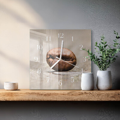 Reloj cuadrado Grano de café