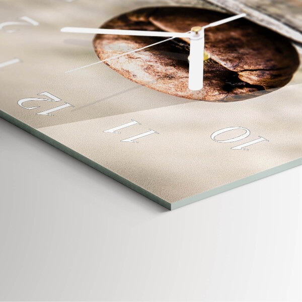 Reloj cuadrado Grano de café