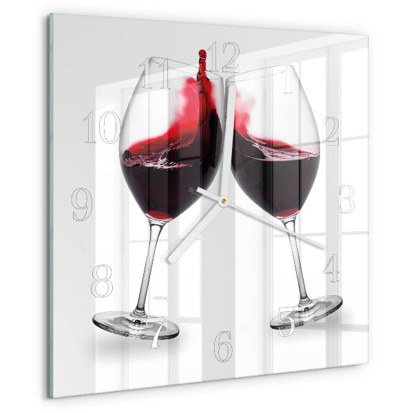 Reloj cuadrado Vino