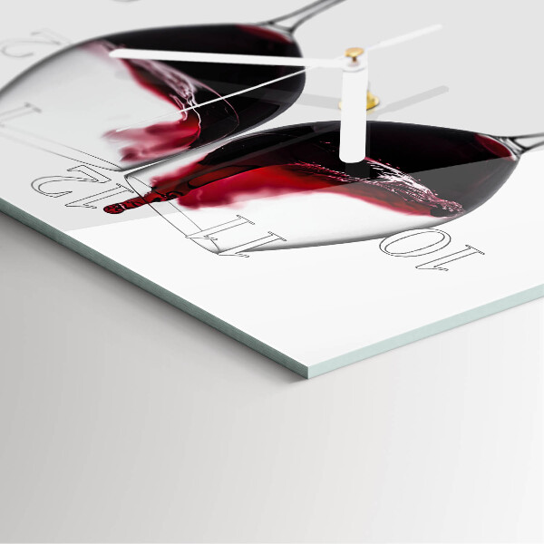 Reloj cuadrado Vino
