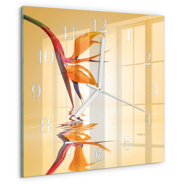 Reloj cuadrado Flor
