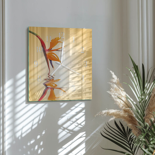 Reloj cuadrado Flor