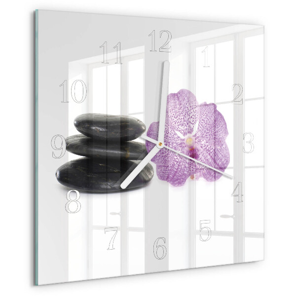 Reloj cuadrado Piedras
