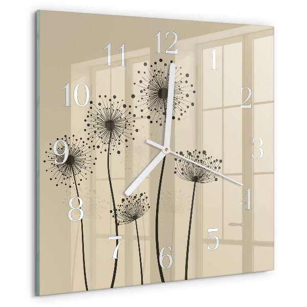 Reloj cuadrado Flores