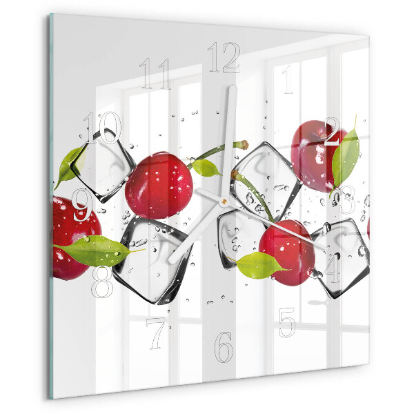 Reloj cuadrado Helado de cereza