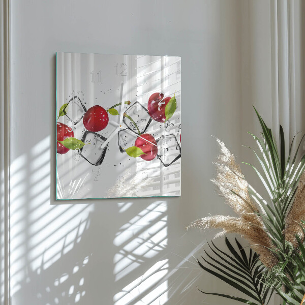 Reloj cuadrado Helado de cereza