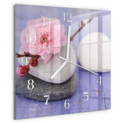 Reloj cuadrado Piedras