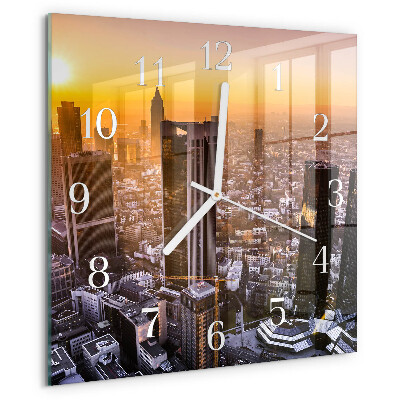 Reloj cuadrado Atardecer