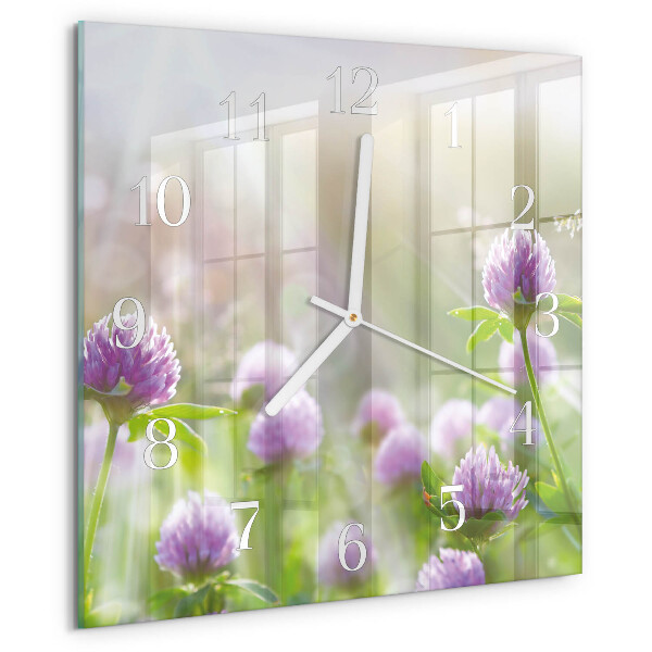 Reloj cuadrado Flores