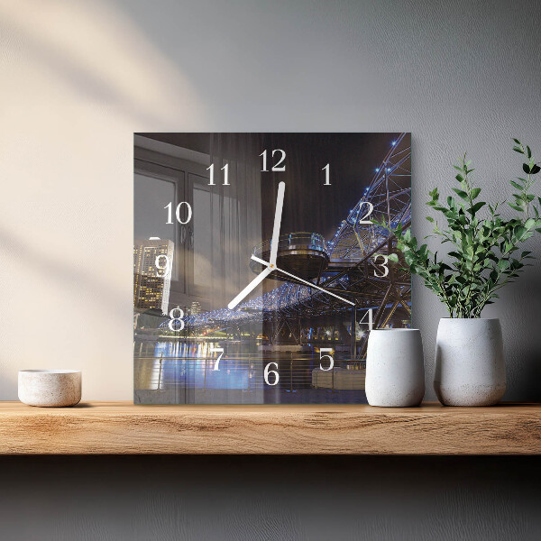 Reloj cuadrado Noche