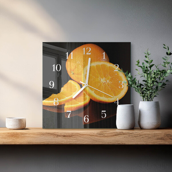 Reloj cuadrado Naranjas