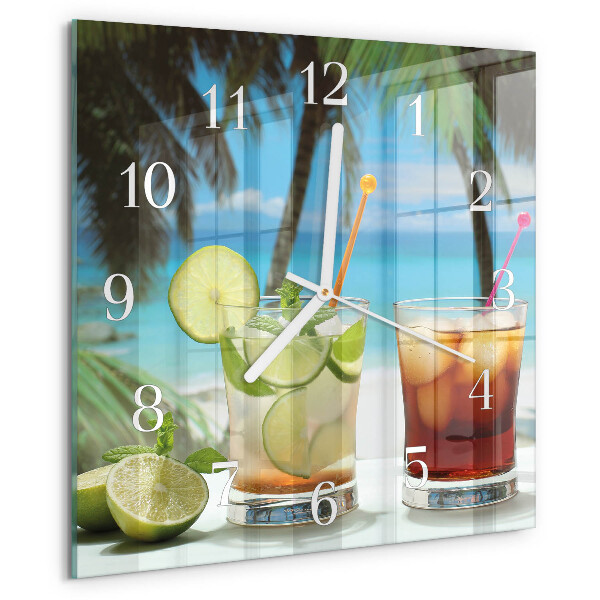 Reloj cuadrado Cóctel