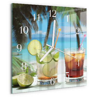 Reloj cuadrado Cóctel