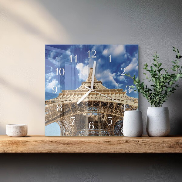 Reloj cuadrado Torre Eiffel