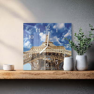 Reloj cuadrado Torre Eiffel