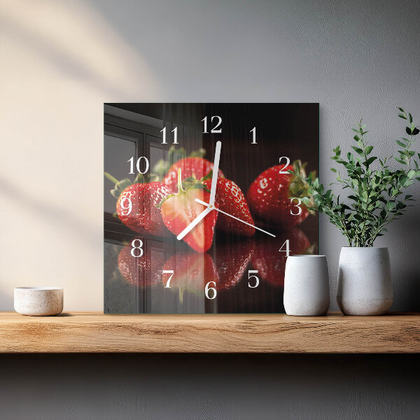 Reloj cuadrado fresas