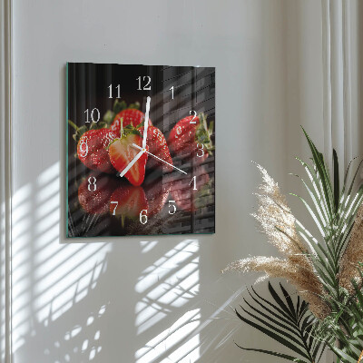 Reloj cuadrado fresas