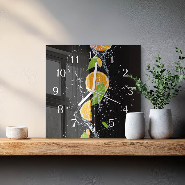 Reloj cuadrado Naranjas