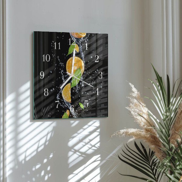 Reloj cuadrado Naranjas