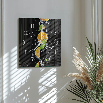 Reloj cuadrado Naranjas