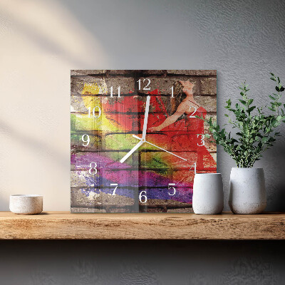 Reloj cuadrado Ladrillo