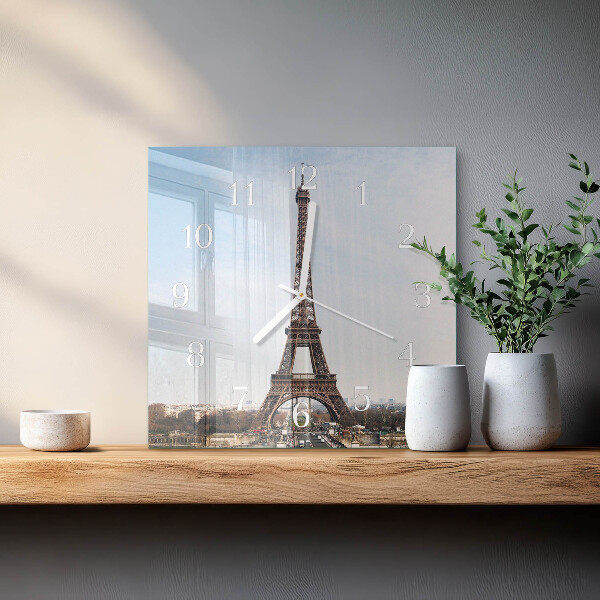 Reloj cuadrado Torre Eiffel