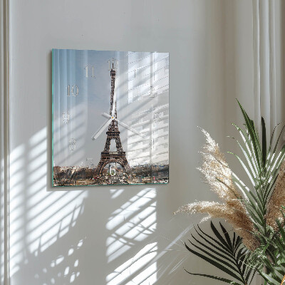 Reloj cuadrado Torre Eiffel