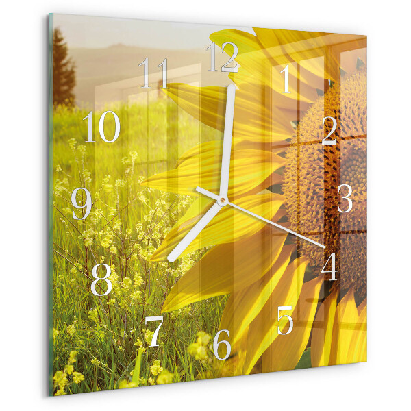 Reloj cuadrado Girasol