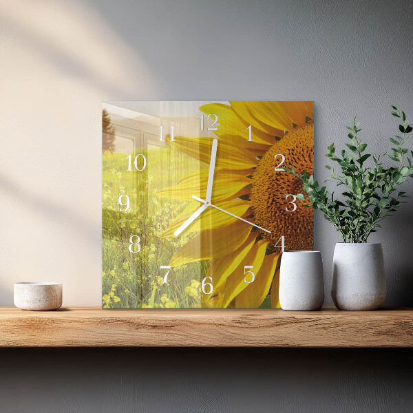 Reloj cuadrado Girasol