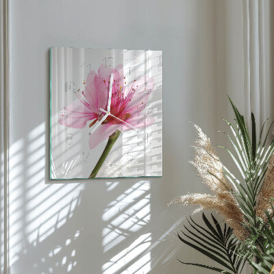 Reloj cuadrado Flor